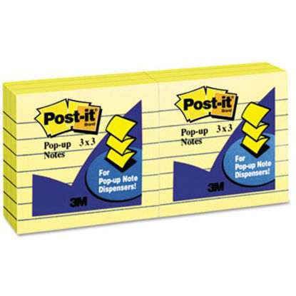 Picture of Original Canary Yellow Pop-Up Refill, Lined, 3 x 3, 100-Sheet, 6/PackMMM-R335YW