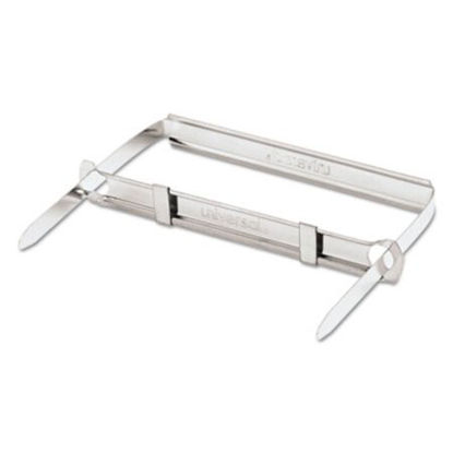 Picture of Two-Piece Paper Fasteners, 2" Capacity, 2.75" Center to Center, Silver, 50/BoxUNV-81002