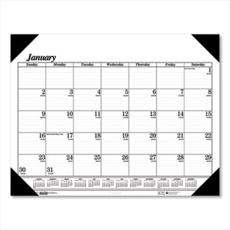 Picture of Recycled One-Color Refillable Monthly Desk Pad Calendar, 22 x 17, 2022HOD-124