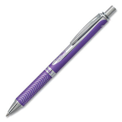 Picture of EnerGel Alloy RT Gel Pen, Retractable, Medium 0.7 mm, Violet Ink, Violet BarrelPEN-BL407VV