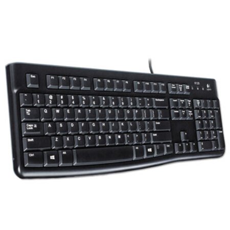 Picture of K120 Ergonomic Desktop Wired Keyboard, USB, BlackLOG-920002478