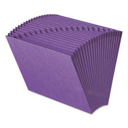 Picture of Heavy-Duty Indexed Expanding Open Top Color Files, 21 Sections, 1/21-Cut Tab, Letter Size, PurpleSMD-70721
