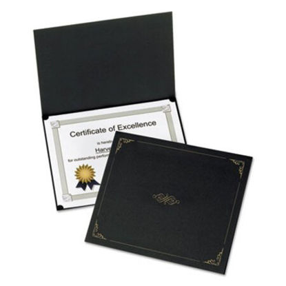 Picture of Certificate Holder, 11 1/4 x 8 3/4, Black, 5/PackOXF-29900055BGD