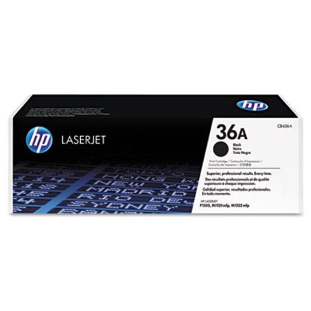 Picture of HP 36A, (CB436A) Black Original LaserJet Toner CartridgeHEW-CB436A