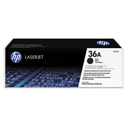 Picture of HP 36A, (CB436A) Black Original LaserJet Toner CartridgeHEW-CB436A