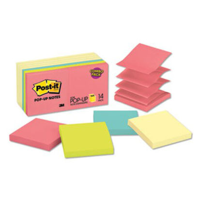 Picture of Original Pop-up Notes Value Pack, 3 x 3, Canary Yellow/Cape Town, 100-SheetMMM-R33014YWM