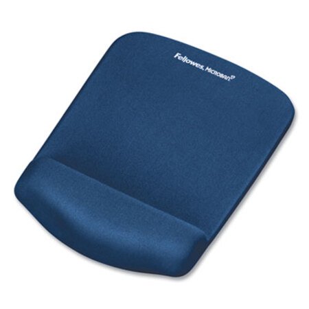 Picture of PlushTouch Mouse Pad with Wrist Rest, Foam, Blue, 7 1/4 x 9-3/8FEL-9287301