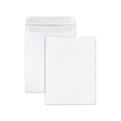 Picture of Redi-Seal Catalog Envelope, #10 1/2, Cheese Blade Flap, Redi-Seal Closure, 9 x 12, White, 100/BoxQUA-43517