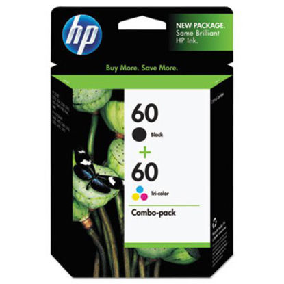 Picture of HP 60, (N9H63FN) 2-Pack Black/Tri-Color Original Ink CartridgesHEW-N9H63FN