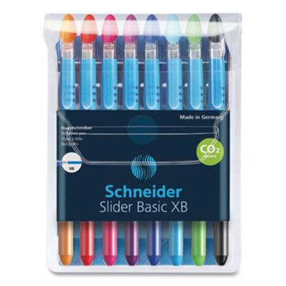 Picture of Slider Ballpoint Pen, Stick, Extra-Bold 1.4 mm, Assorted Ink and Barrel Colors, 8/PackRED-151298
