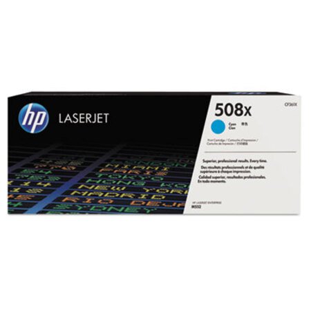 Picture of HP 508X, (CF361X) High-Yield Cyan Original LaserJet Toner CartridgeHEW-CF361X