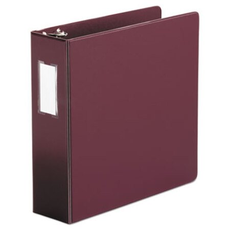 Picture of Economy Non-View Round Ring Binder, 3 Rings, 3" Capacity, 11 x 8.5, BurgundyUNV-35416
