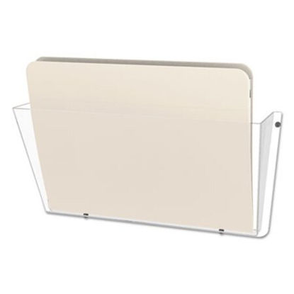 Picture of Unbreakable DocuPocket Wall File, Letter, 14 1/2 x 3 x 6 1/2, ClearDEF-63201