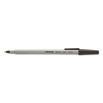 Picture of Ballpoint Pen Value Pack, Stick, Medium 1 mm, Black Ink, Gray Barrel, 60/PackUNV-15613
