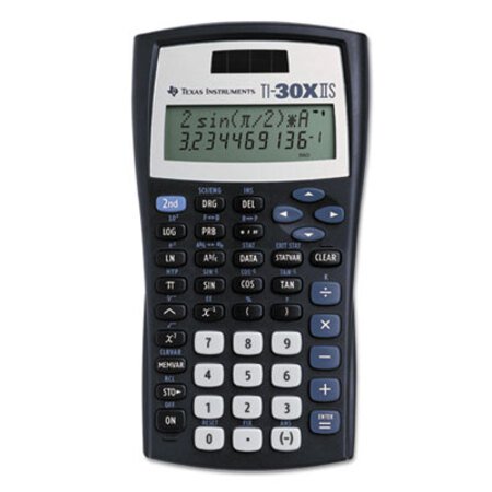 Picture of TI-30X IIS Scientific Calculator, 10-Digit LCD, BlackTEX-TI30XIIS