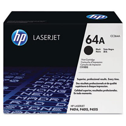 Picture of HP 64A, (CC364A) Black Original LaserJet Toner CartridgeHEW-CC364A