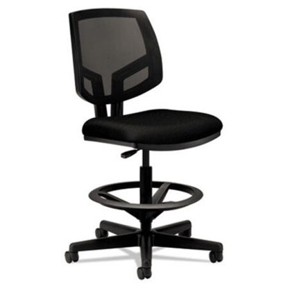 Picture of Volt Series Mesh Back Adjustable Task Stool, Supports Up to 275 lb, 22.88" to 32.38" Seat Height, BlackHON-5715GA10T