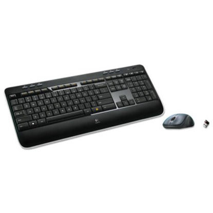 Picture of MK520 Wireless Keyboard + Mouse Combo, 2.4 GHz Frequency/30 ft Wireless Range, BlackLOG-920002553
