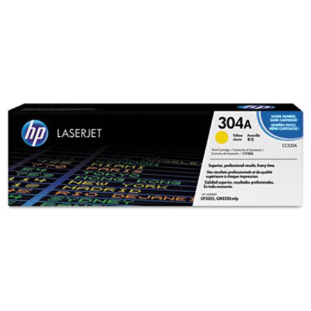 Picture of HP 304A, (CC532A) Yellow Original LaserJet Toner CartridgeHEW-CC532A