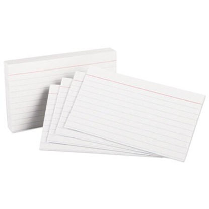 Picture of Ruled Index Cards, 3 x 5, White, 100/PackOXF-31