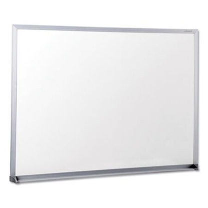 Picture of Dry-Erase Board, Melamine, 24 x 18, Satin-Finished Aluminum FrameUNV-43622