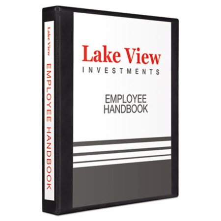 Picture of Heavy-Duty View Binder with DuraHinge and One Touch EZD Rings, 3 Rings, 1" Capacity, 11 x 8.5, BlackAVE-79699