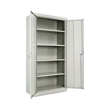 Picture of Assembled 72" High Heavy-Duty Welded Storage Cabinet, Four Adjustable Shelves, 36w x 18d, Light GrayALE-CM7218LG