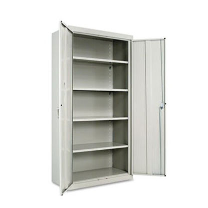 Picture of Assembled 72" High Heavy-Duty Welded Storage Cabinet, Four Adjustable Shelves, 36w x 18d, Light GrayALE-CM7218LG