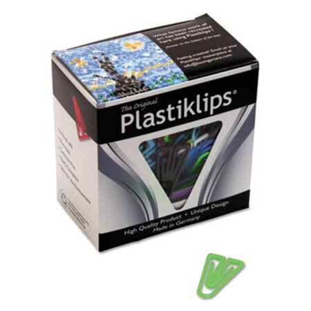 Picture of Plastiklips Paper Clips, Large (No. 6), Assorted Colors, 200/BoxBAU-LP0600