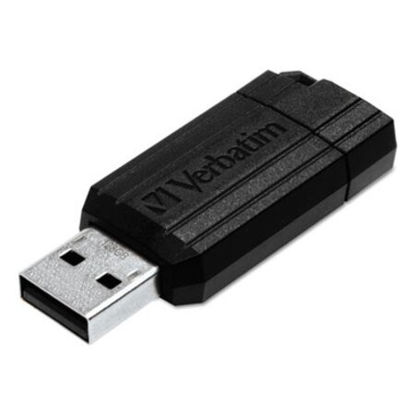 Picture of PinStripe USB Flash Drive, 128 GB, BlackVER-49071