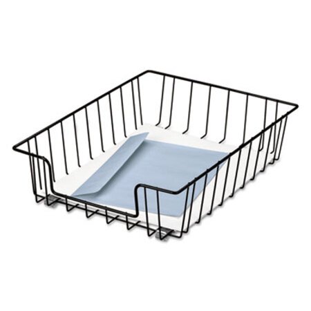 Picture of Wire Desk Tray Organizer, 1 Section, Letter Size Files, 10" x 14.13" x 3", BlackFEL-60112