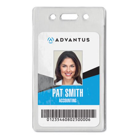 Picture of Proximity ID Badge Holder, Vertical, 2.68 x 4.38, Frosted Transparent, 50/PackAVT-75451