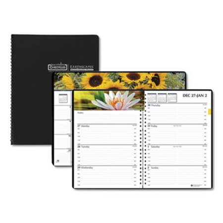 Picture of Recycled Gardens of the World Weekly/Monthly Planner, 10 x 7, Black, 2022HOD-294632