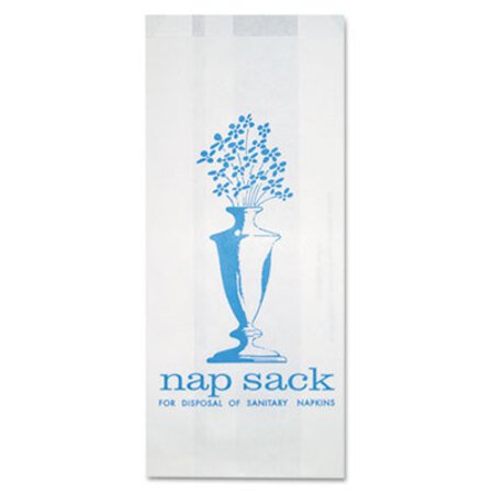 Picture of Nap Sack Sanitary Disposal Bags, 4" x 9", White, 1,000/CartonBGC-300314