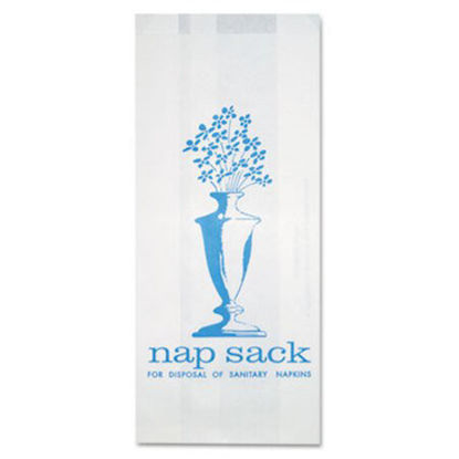 Picture of Nap Sack Sanitary Disposal Bags, 4" x 9", White, 1,000/CartonBGC-300314