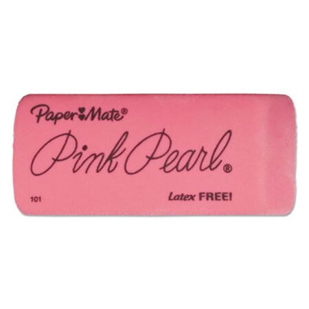 Picture of Pink Pearl Eraser, For Pencil Marks, Rectangular Block, Large, Pink, 3/PackPAP-70501