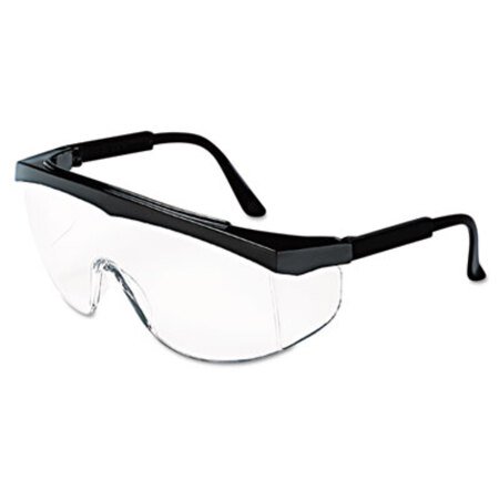 Picture of Stratos Safety Glasses, Black Frame, Clear LensCRW-SS110