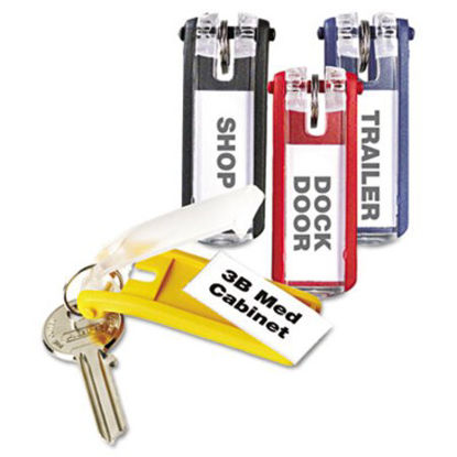 Picture of Key Tags for Locking Key Cabinets, Plastic, 1 1/8 x 2 3/4, Assorted, 24/PackDBL-194900