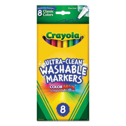 Picture of Ultra-Clean Washable Markers, Fine Bullet Tip, Assorted Colors, 8/PackCYO-587809
