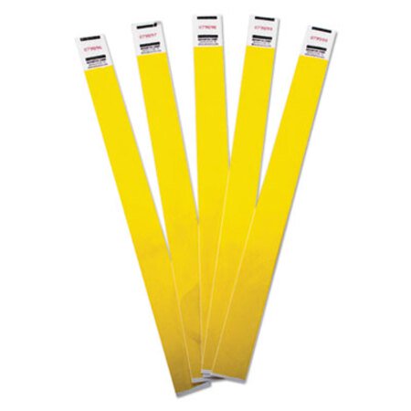 Picture of Crowd Management Wristbands, Sequentially Numbered, 9 3/4 x 3/4, Yellow, 500/PKAVT-75512