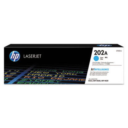 Picture of HP 202A, (CF501A) Cyan Original LaserJet Toner CartridgeHEW-CF501A
