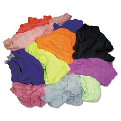 Picture of New Colored Knit Polo T-Shirt Rags, Assorted Colors, 10 Pounds/BagHOS-24510