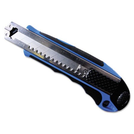 Picture of Heavy-Duty Snap Blade Utility Knife, Four 8-Point Blades, Retractable, BlueCOS-091514