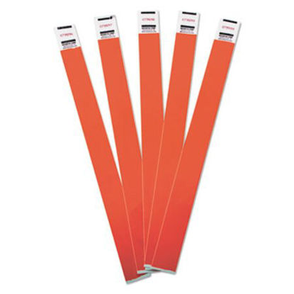 Picture of Crowd Management Wristbands, Sequentially Numbered, 9 3/4 x 3/4, Red, 500/PackAVT-75510