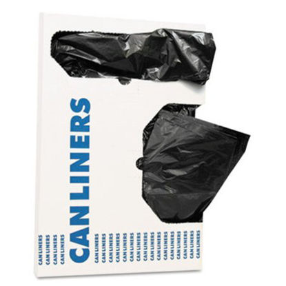 Picture of Linear Low Density Can Liners with AccuFit Sizing, 16 gal, 1 mil, 24" x 32", Black, 250/CartonHER-H4832TKX01