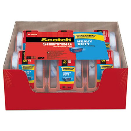 Picture of 3850 Heavy-Duty Packaging Tape with Dispenser, 1.5" Core, 1.88" x 66.66 ft, Clear, 6/PackMMM-1426