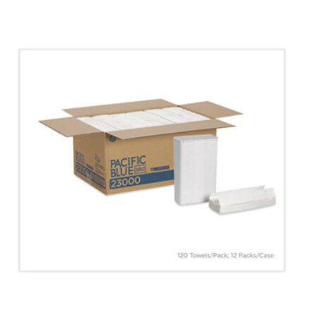 Picture of Pacific Blue Select C-Fold Paper Towels, 10 1/10 x 13 1/5,White,120/PK,12 PK/CtGPC-23000