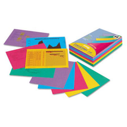 Picture of Array Colored Bond Paper, 24lb, 8.5 x 11, Assorted Designer Colors, 500/ReamPAC-101346