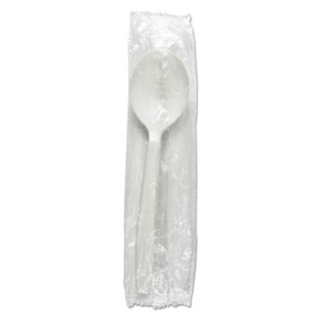 Picture of Heavyweight Wrapped Polypropylene Cutlery, Soup Spoon, White, 1,000/CartonBWK-SSHWPPWIW