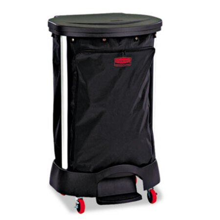 Picture of Premium Step-On Linen Hamper Bag, 30 gal, 13.38w x 19.88d x 29.25h, Nylon, BlackRCP-6350BLA